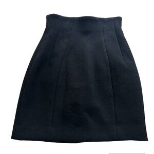 & Other Stories Structured Black High Waisted Skirt